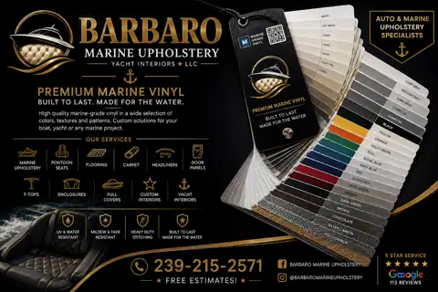 BARBARO MARINE UPHOLSTERY AND YACHT INTERIOR LLC in North Fort Myers, FL