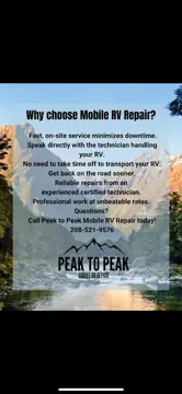 Peak To Peak Mobile RV Repair in Pocatello, ID